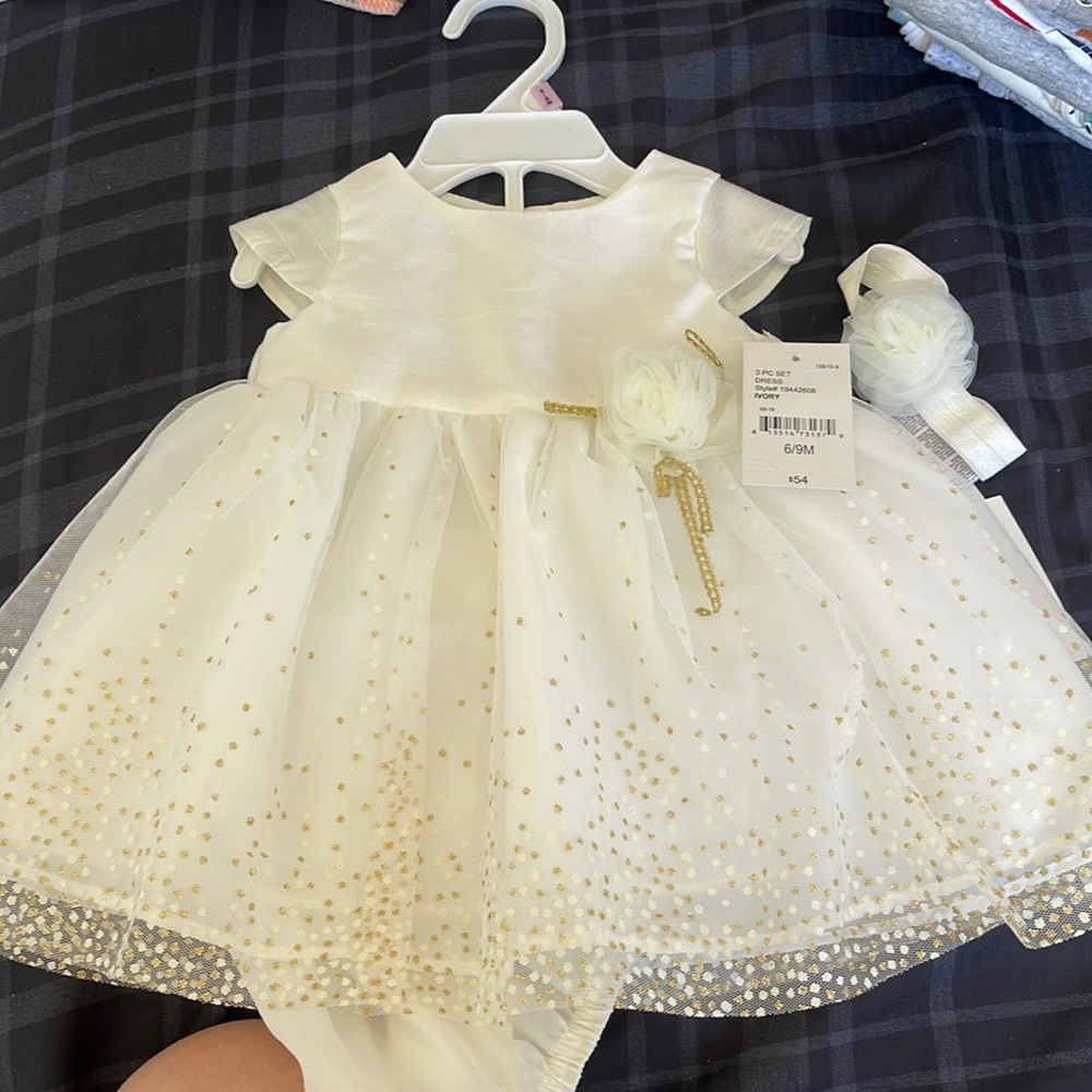 Adorable cute baby girl wedding dress